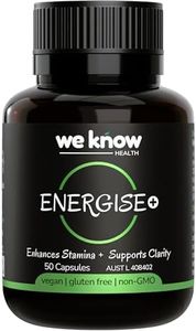 Energise+ | Endurance, Nootropic and Alertness Aid | Guarana, Panax Ginseng, Acetyl L-Carnitine and Siberian Ginseng | 50 Vegan Capsules | We Know Health