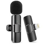 Kinizuxi Wireless Microphone for iPhone iPad,[Lightning] Wireless Lavalier Microphone for Video Recording, Clip On Lapel Mic for YouTube/Live Streaming/Interview/Vlog/Presentation/Facebook/Live