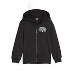 Puma Unisex Kid's A-Line Coat (676831_Black