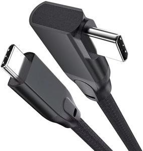 UseBean USB C to USB C Cable Right Angle 100W 6.6ft, USB 3.2 Gen2x2 20Gbps Data Transfer&PD Fast Charging, 4K@60Hz Video Type-C Cord,for iPhone 15 Pro Max MacBook Air/Pro iPad Mini,Galaxy S23/S22