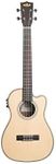 KALA KA-SSEBY-B-CE Solid Spruce Top Ebony Baritone Ukulele with Cutaway, EQ and Bag (UB-B)