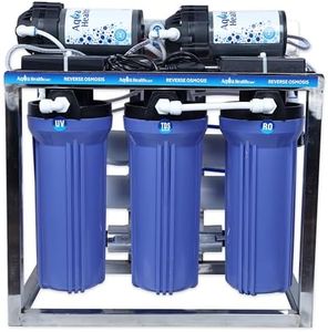 Aqua Health Care, 25 LPH Commercial RO Water Purifier Plant (Double Pump) with fully Automatic and Tds Adjuster, Full Stainless Steel Body Works Upto 3000 tds