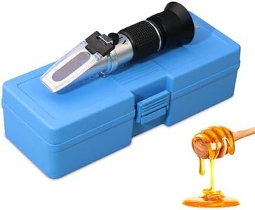 0-90% Brix Refractometer - Portable Refractometer Handheld, Sugar Content Meter for Honey, Fruit, Maple Syrup - Accurate Brix Meter by PUREFIZ