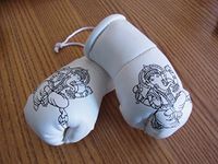 Thailand Elephant Buddha Mini Boxing Gloves (Ideal for rear view mirror)