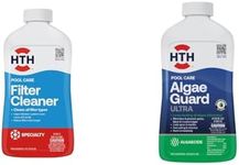 HTH Swimming Pool Care Filter Cleaner and Algae Guard Ultra Bundle - Removes Dirt and Prevents Algae