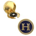 The Smart Buttons – Snap-on Shirt Button Cover Cufflinks Set for Men - Alphabet Style (Letter H)