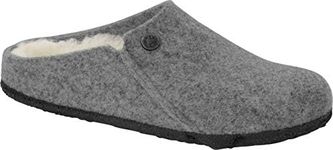 Birkenstock Zermatt Shearling FE Light Gray Adults Slip On Mule Slippers 5 Light Gray