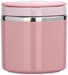 SainSpeed Soup Mug Microwave Soup Mugs with Lids,Stainless 630ml Food Container with Handle For Ramen Noodles, Soup, Beverages and More(Pink)