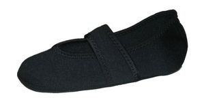 Nufoot Betsy Lou Women's Shoes, Best Foldable & Flexible Flats, Slipper Socks, Travel Slippers & Exercise Shoes, Dance Shoes, Yoga Socks, House Shoes, Indoor Slippers, Black, Small