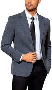 Cloudstyle Mens Suit Blazer Slim Fit 2 Button Business Jacket Notched Lapel Sport Coat Grey
