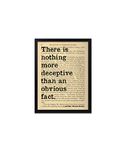 Sherlock Holmes Book Quote Print - Arthur Conan Doyle Print - Deception Quotes - Detective Books - Literary Gift - Gifts Frame Not Included