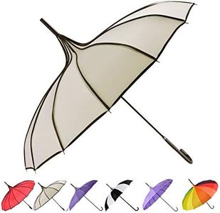 Outgeek Umbrella Retro Pagoda Umbrella Parasol Umbrella Sun Umbrella UV Protection Umbrella Retro with Hook Handle