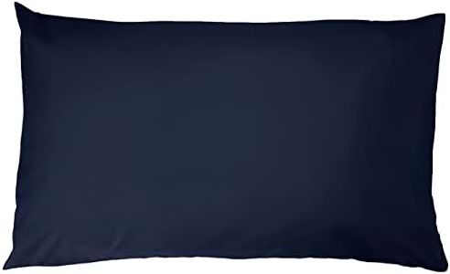 Amazon Basics - Federe in microfibra, 50x80 cm (Confezione da 2), Blu Navy