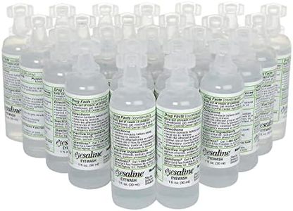 Honeywell Personal 1 oz. (30 ml) Sterile Saline Eye Wash Bottles, Trilingual (24-Pack)