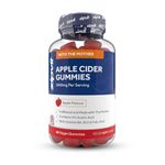 Zipvit Apple Cider Vinegar Gummies 1000mg with The Mother, Vitamin B6, B12, Folic Acid, Pomegranate & Beetroot, 60 Vegan Gummies. High Strength ACV for Digestive Health, Energy, Immunity & Metabolism