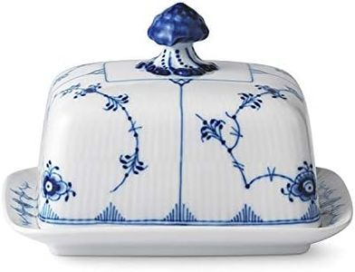 Royal Copenhagen Blue Fluted Plain Butter Dish 14 oz