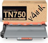 v4ink Compatible Toner Cartridge Replacement for Brother TN-750 TN750 TN-720 High Yield Toner Black for Brother hl-5470dw hl-6180dw HL-5450dn dcp-8110dn mfc-8710dw mfc-8950dw Printer, 1 Pack