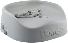 Bumbo Booster Seat for Dining Table Chair with Saftey Harness - for Kids Ages 18 Months and Above - Easy to Clean & Comfortable Baby Feeding Seat - Portable Baby Seat for Eating - Cool Grey
