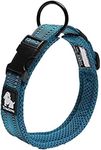 Truelove Dog Training Collar TLC5011 Reflective Premium Buckle Nylon Webbing Pet Dog Collars,High Grade Nylon Webbing No Choke Basic Collars Now Available (2XL, Blue)