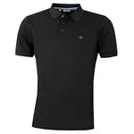 Calvin Klein Mens Campus Polo Shirt - Black - M