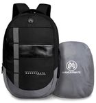 WANDERMATE 48 Litres 18 Inch Laptop Backpack/Casual Daypack/College Bag for Men Women Boys Girls with Rain Cover (Black)
