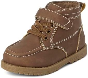 The Children's Place Baby Boys and Toddler Dress Ankle Boots Chukka, Brown Lace Up, 6