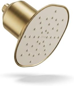 Afina Filtered Shower Head - Water Softener Showerhead with KDF-55 Shower Filter for Hard Water - High Pressure Rain Fall Experience - Universal Fit (Gold)