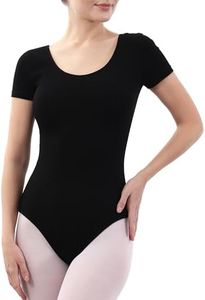 iMucci Women's Short Sleeve Leotards for Ballet Dance Leotards for Women Gymnastics Bodysuits Dancewear