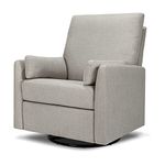 Carter's by DaVinci Ethan Swivel Recliner in Performance Grey Linen, GREENGUARD Gold & CertiPUR-US® Certified