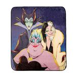 Disney Villains Kids Fleece Blanket EXPRESSIONS Throw for Toddlers Teens, All Season Super Soft Comfy Flannel Blanket, Best Gifts for Boys and Girls, 50x60 inches (Official Disney Product)