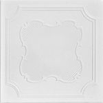 A La Maison Ceilings R74 Coronado Foam Glue-up Ceiling Tile (128 sq. ft./Case), Pack of 48, Plain White