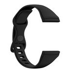 MASKED Replacement Silicon Strap Band Compatible with Versa 4 / Versa 3 / Sense/Sense 2 Smartwatches (Black)