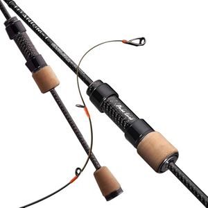 PURELURE Titanium-T Ultralight Spinning Fishing Rod, 6FT Carbon Fiber Ultra Light BFS Rod for Trout Crappie, Medium Fast Action, Titanium Rod Tip & Guides, AA+ Cork Handle Lightweight Reel Seat
