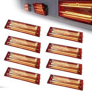 TFCFL Infrared Paint Curing Lamp, 8 Set 2KW Spray Baking Booth Light Heater 110V Car Bodywork Repair Paint Dryer