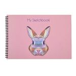 Papboo Rabbit - A4 Artist Sketch Book - Drawing Book, with Back Support- 140 GSM- 50 Pages- (Matte Finished Cover)