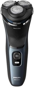 Philips Shaver 3000 Series Wet & Dry Electric Shaver for Face & Head, Pop-up Trimmer, 5D Pivot Heads, 60min Runtime, S3144/00