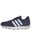 adidas Men's Run 60s 3.0 Leather Shoes, Shadow Navy/Cloud White/Core Black, 9.5 UK