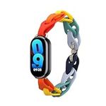 kwmobile Replacement Fitness Tracker Band Compatible with Xiaomi Mi Band 8 / Mi Band 9-5.5 - 8.7 inches (14-22 cm) - Multicolor