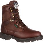 Georgia Boot Men's Homeland 8 Inch Steel Toe Work Shoe, Brown, 8.5 M US