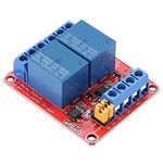 Relay Module, 2 Channel Relay Module Relay Board with Optocoupler Low Level Trigger Expansion Board for Arduino 5V/12V/24V(12V)