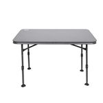 Berghaus Freeform Large Deluxe Table with Sturdy Aluminium Frame, Lightweight, Compact, Folding, Portable, Collapsible, Ideal for Camping, Festivals, BBQs & Outdoor Events, includes Carry Bag, Black