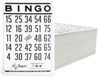 Regal Games - Classic Bingo Cards - 200 Count - 6.125” x 4.17” Cardstock - White
