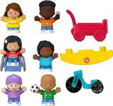 Fisher-Price Little People Toddler Toys Play for All Figure and Accessory Pack 9-Piece Set for Pretend Play Ages 1+ Years