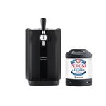 PerfectDraft Black beer bundle with Peroni Nastro Azzurro 6L keg, Philips home dispenser.