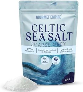 Celtic Salt Organic – 500g Pure Unrefined Celtic Sea Salt Hand-Harvested in France – 82 Minerals Crystal in Ziplock Foil Packaging – Non-GMO, No Additives – Authentic Celtic Salt