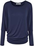 WT826 Womens Batwing Long Sleeve To