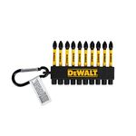 DEWALT Flex Torq PH2 Phillips 2-in Carabiner Clip Screw Bits, 10-pk (DWA2PH2IRCARC)