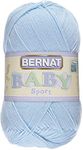 Bernat Baby Big Ball Sport Yarn, Solid, 12.3 Ounce, Baby Blue, Single Ball