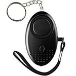 Personal Alarms for Women - Police Approved 140DB Loud Security Alarms Keychain with LED Light, Defense Panic Rape Attack Small Personal Safety Alarms for Women Kids and Night Walkers (Black).