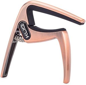 KLIQ Guitar Capo for Acoustic and Electric 6-String Guitars, Brushed Bronze
